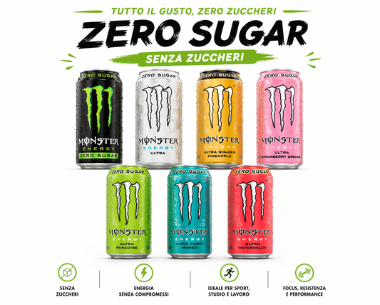 Monster Energy Ultra Senza Zucchero – Mix Gusti – 500ml