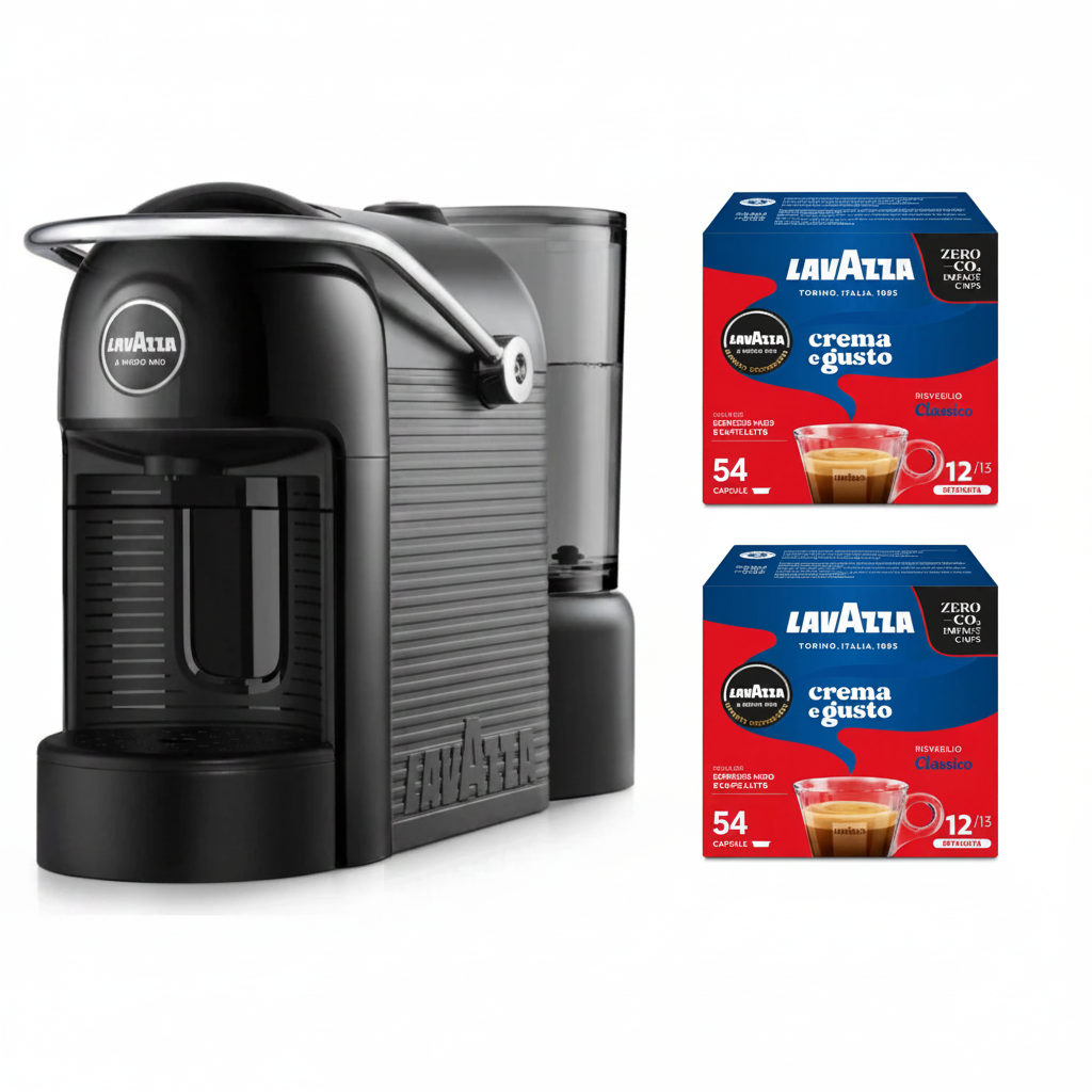 KIT- Macchina A Modo Mio con 108 capsule originali Lavazza Crema & Gusto