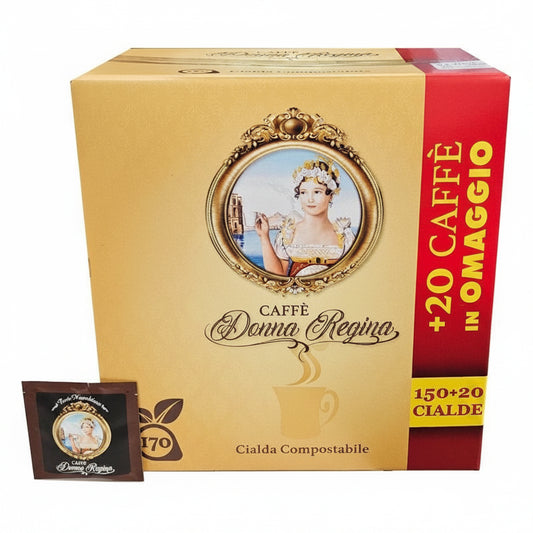 Caffè Donna Regina - Cialde Ese 44mm - Miscela Forte Napoletano - 170pz